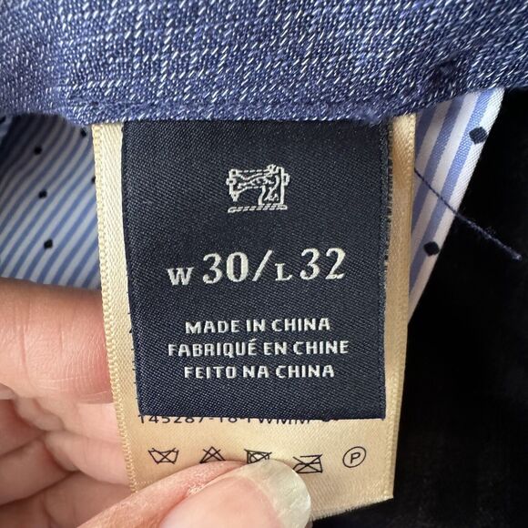 Scotch & Soda Amsterdam Couture Plaid Cuffed Pants 30x27 Wool Blend - Picture 4 of 15